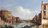 Canaletto The Grand Canal from Campo S. Vio towards the Bacino painting
